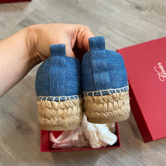 Roger vivier denim espadrilles